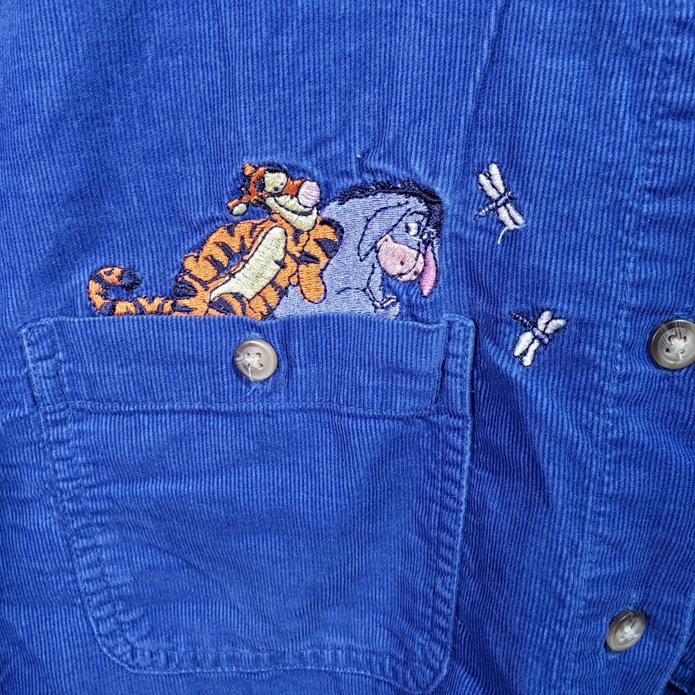 Vintage Disney Pooh Tigger Eeyore Women's Corduroy - Picture 4 of 7